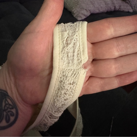 Solitaire Knit 100% Cotton Vintage StyleLace Long Maxi Dress Size XS - Picture 6 of 6